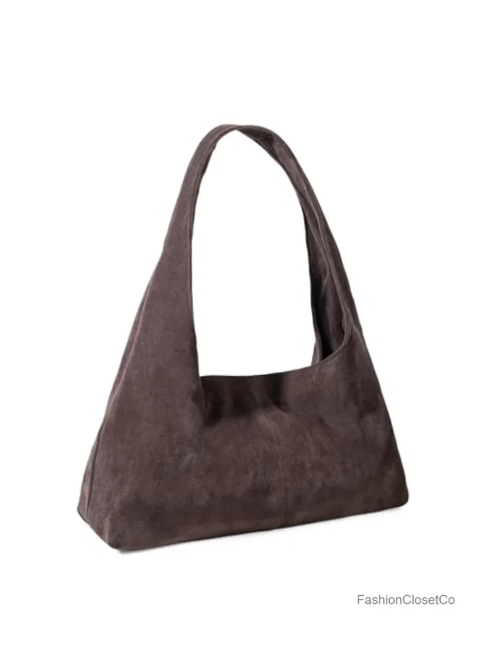 Slouchy Suede Hobo Bag Lightweight Crossbody Tote Shoulder Purse